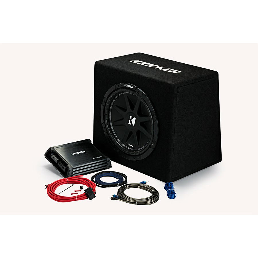 12 inch kicker sub best sale with amp